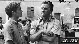 Michael and Kirk Douglas