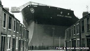 The World Unicorn was launched from Swan Hunter in Wallsend in 1973