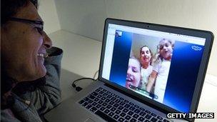 Family uses Skype