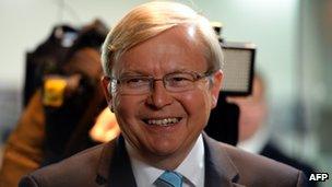 Kevin Rudd, pictured August 2013