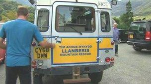 Llanberis mountain rescue vehicle