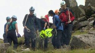 Llanberis team training