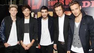 One Direction at the New York premiere of This Is Us