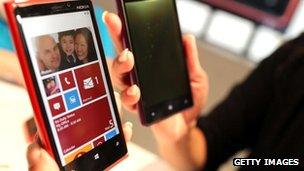 Nokia Lumia phone