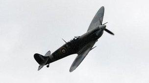 A WW2 Spitfire aircraft