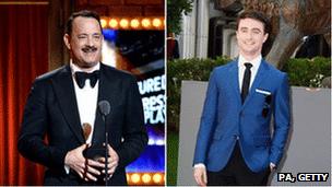 Tom Hanks and Daniel Radcliffe