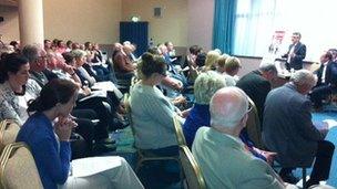 NIPSA held the public meeting in Coleraine to discuss the planned job losses at the DVA