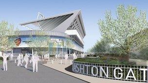 Artist's impression of a redeveloped Ashton Gate