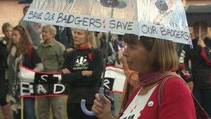 A march took place in Taunton