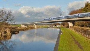 Image of HS2 Birmingham and Fazeley viaduct