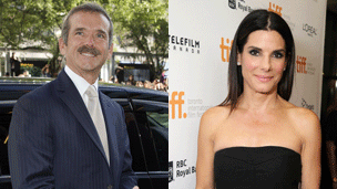 Chris Hadfield and Sandra Bullock