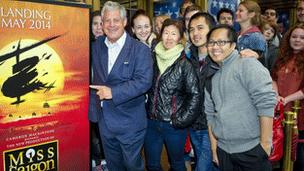 Cameron Mackintosh with Miss Saigon fans