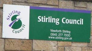 Stirling Council sign