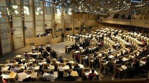 Scottish Parliament chamber