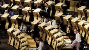 Scottish Parliament chamber