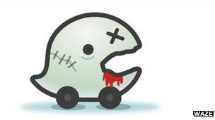 Waze 'zombie' icon