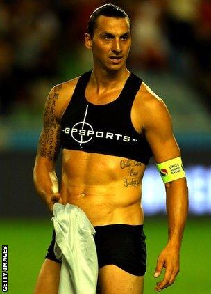 Zlatan Ibrahimovic at full-time