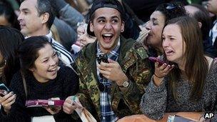 Fans at the Toronto Film Festival