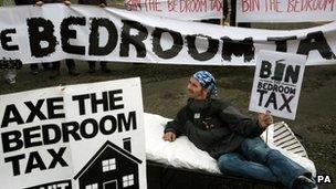 protesters outside Lib Dem conference in Glasgow