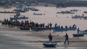 Gig boats on the Isles of Scilly