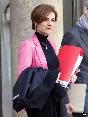 Chantal Jouanno leaves the Elysee Palace, March 2010