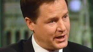 Deputy Prime Minister Nick Clegg