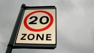 20mph sign