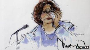 Sketch of Katherine Jackson