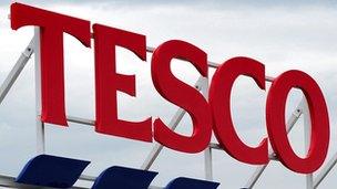 Tesco sign