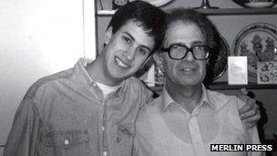 Ed Miliband, with his father Ralph in 1989