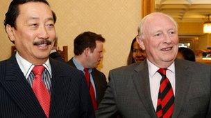 Vincent Tan and Lord Kinnock