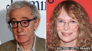 Woody Allen and Mia Farrow