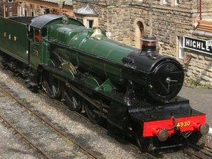 Hagley Hall locomotive