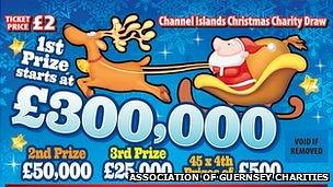 Channel Islands Christmas Lottery 2013 tickets