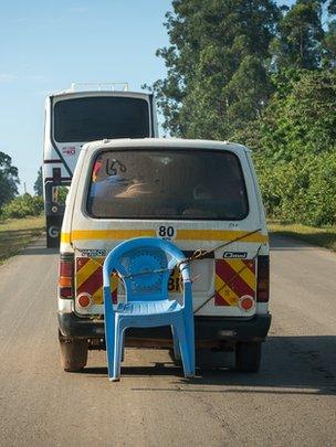 Matatu with chair