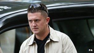 EDL leader Tommy Robinson