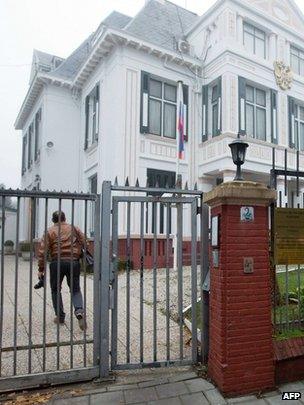 The Russian embassy in The Hague