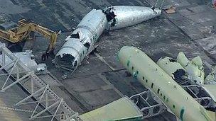 scrapped Nimrod aircraft