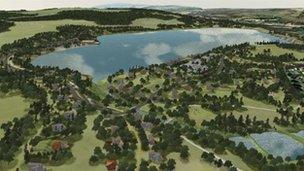 How the country park and resort would look