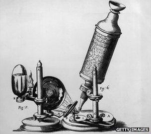 Robert Hooke's microscope