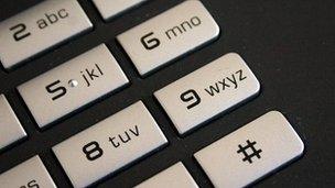 Telephone keypad