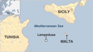 Lampedusa map