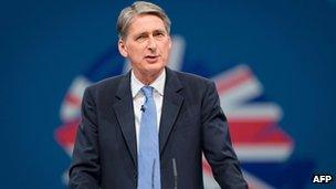 Defence Secretary Philip Hammond at the 2013 Conservative conference