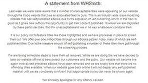WHSmith,.co.uk statement