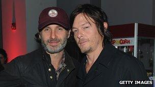 Andrew Lincoln and fellow Walking Dead actor Norman Reedus