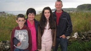 Michael and Shauna Cecil with two of their three children