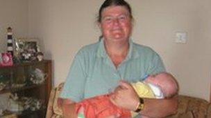 Teresa McFaul's grandson Rowan was born in May making him Rathlin's youngest islander