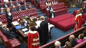 New peers swearing the oath