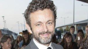 Michael Sheen arrives at the Bafta Cymru ceremony