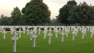 American cemetery at Madingley, Cambridge